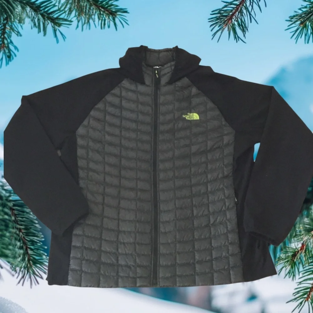 The North Face Thermoball Hybrid Hooded Quilted Puffer Jacket